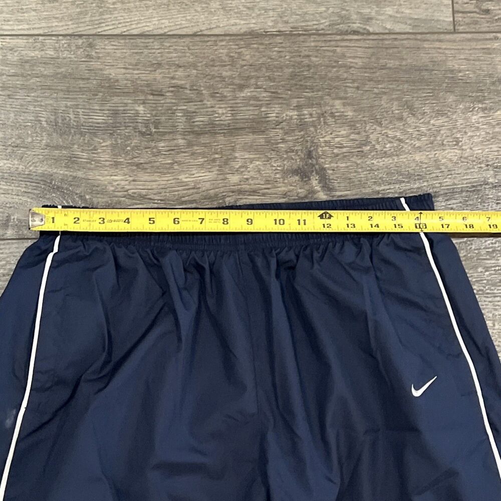 Vintage Y2K Nike Gray Tag Blue White Stripe Wide Leg Warm-Ups Track Pants Men XL - Picture 6 of 10